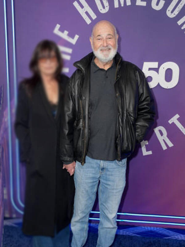 Rob Reiner SNL 50 Black Leather Jacket