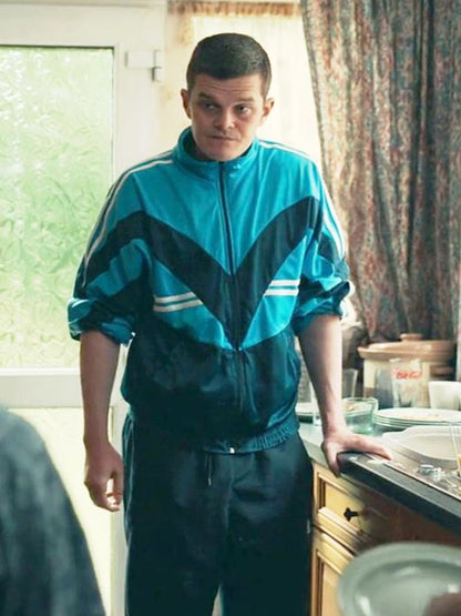 Robert Aramayo I Swear 2025 Blue Track Jacket