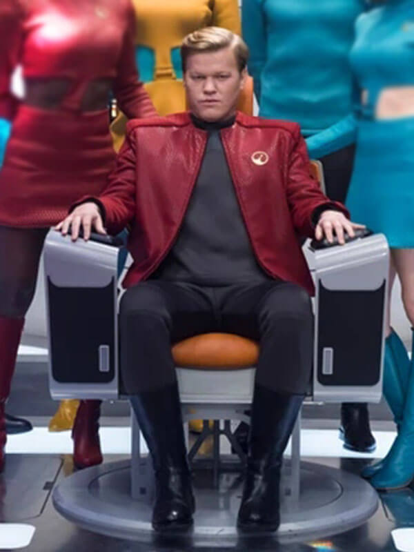 Robert Daly Black Mirror Season 04 Red Leather Jacket