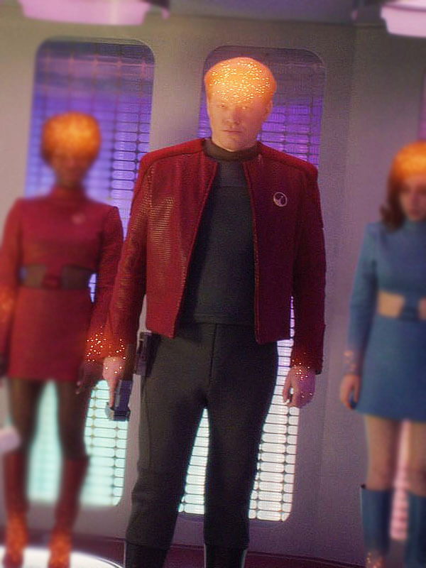 Robert Daly Black Mirror Season 04 Red Leather Jacket