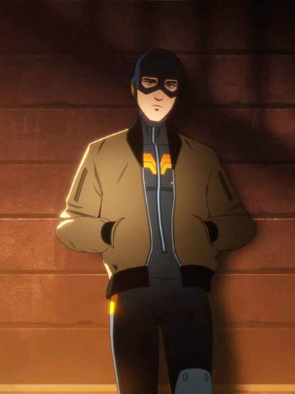 Robert Robinson Dispatch Brown Leather Bomber Jacket