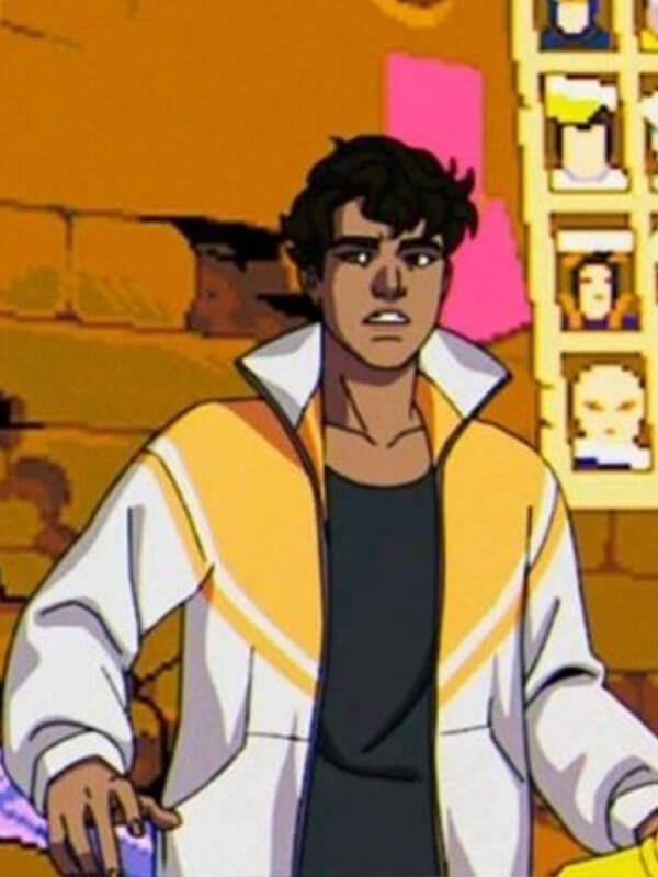 Robert X-Men 97 Season 01  White Bomber Jacket