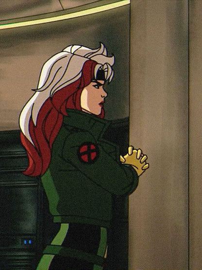 Rogue X-Men 97 Season 01 Green Crop Top Jacket