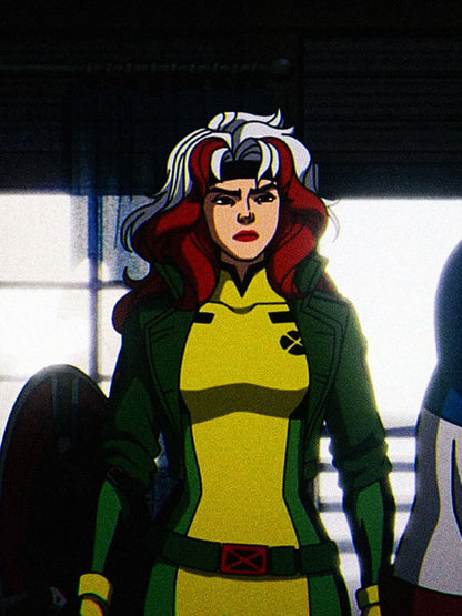 Rogue X-Men 97 Season 01 Green Crop Top Jacket