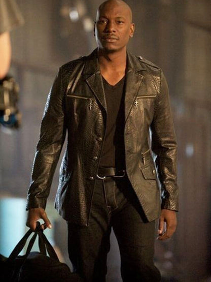 Roman Pearce Fast Five 2011 Black Leather Jacket
