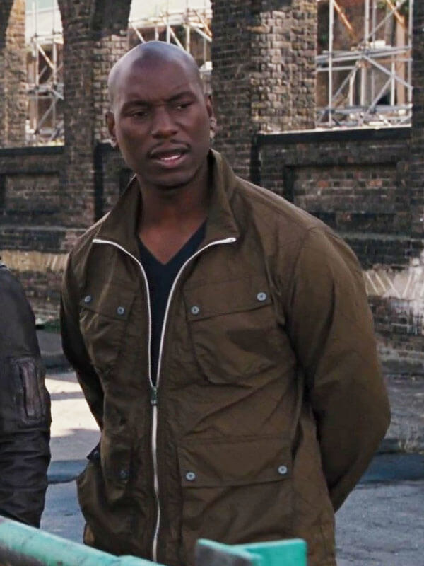 Roman Pearce Fast & Furious 6 Brown Cotton Jacket