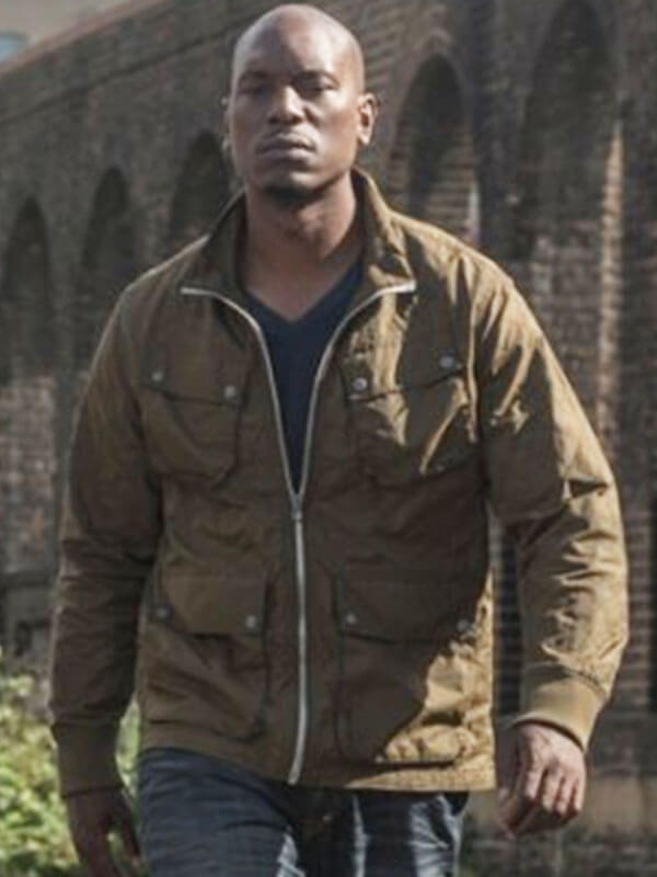 Roman Pearce Fast & Furious 6 Brown Cotton Jacket