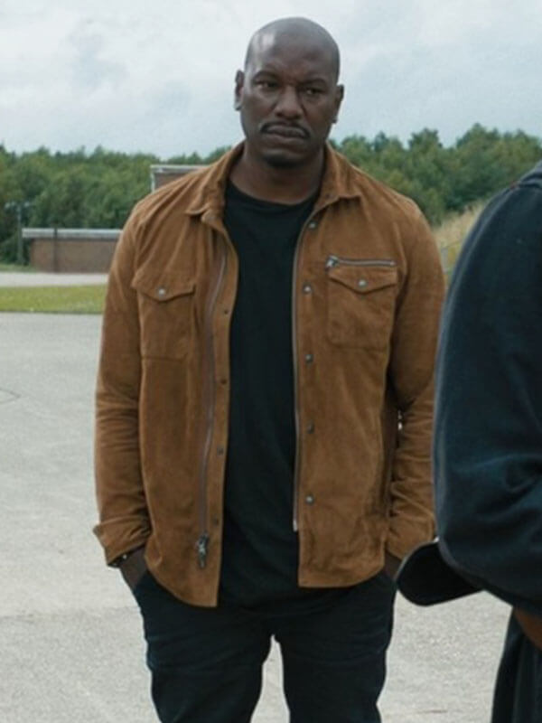 Roman Pearce Fast & Furious 9 Brown Suede Jacket