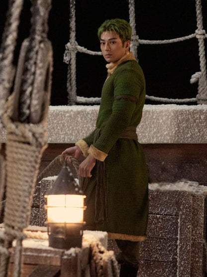 Roronoa Zoro One Piece Season 02 Green Wool Coat