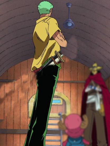 Roronoa Zoro One Piece Season 04 Yellow Cotton Jacket
