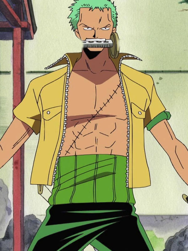 Roronoa Zoro One Piece Season 04 Yellow Cotton Jacket