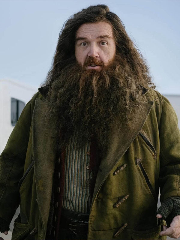 Rubeus Hagrid Harry Potter Season 01 Green Moleskin Coat