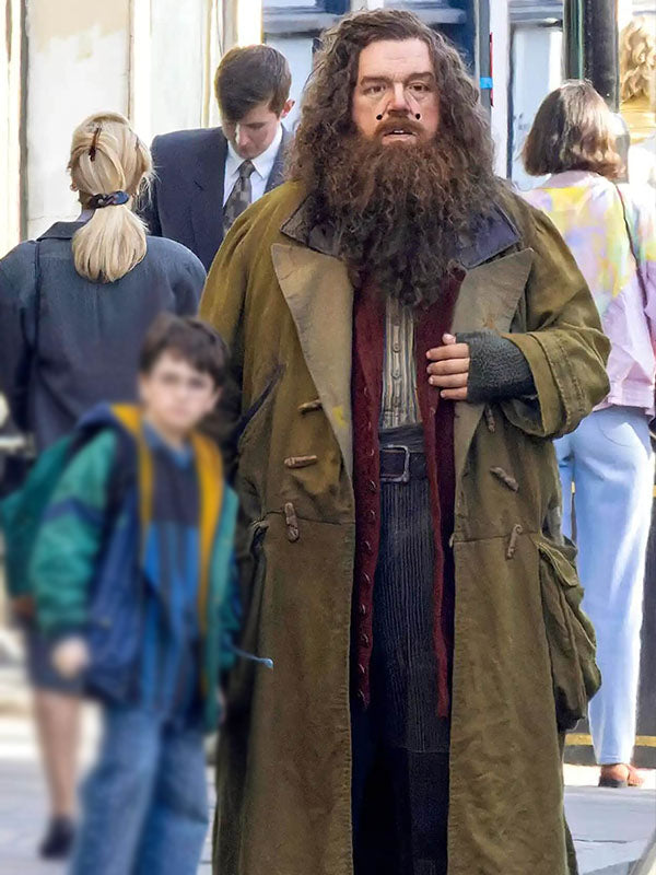 Rubeus Hagrid Harry Potter Season 01 Green Moleskin Coat