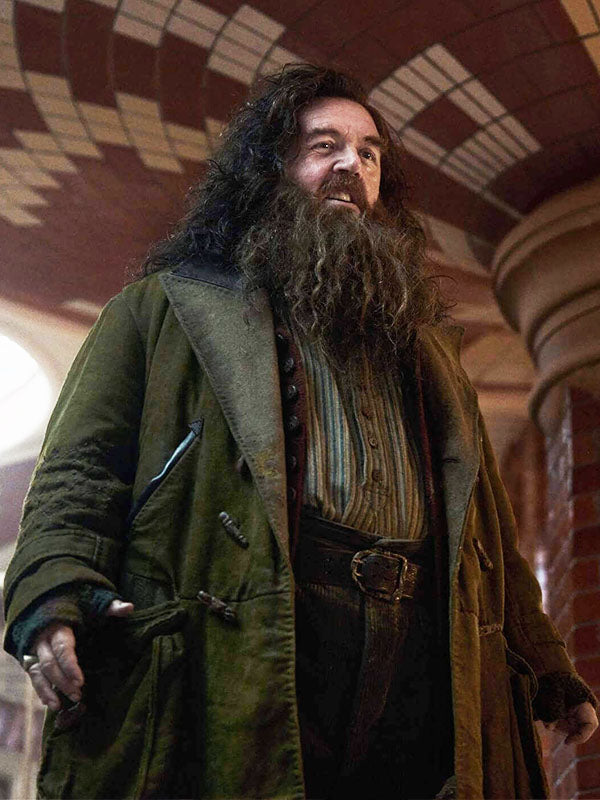 Rubeus Hagrid Harry Potter Season 01 Green Moleskin Coat