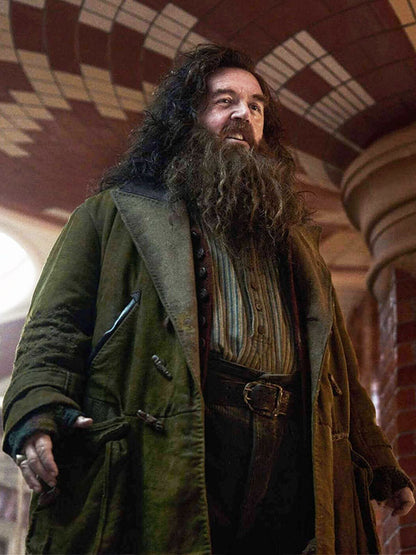 Rubeus Hagrid Harry Potter Season 01 Green Moleskin Coat