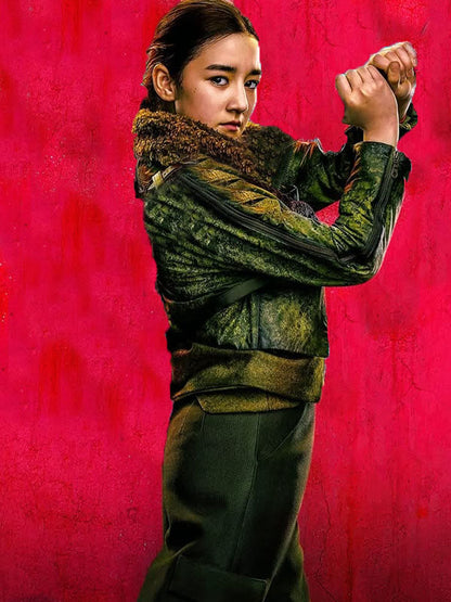 Ruthye Supergirl Women Of Tommorrow 2026 Green Leather Jacket