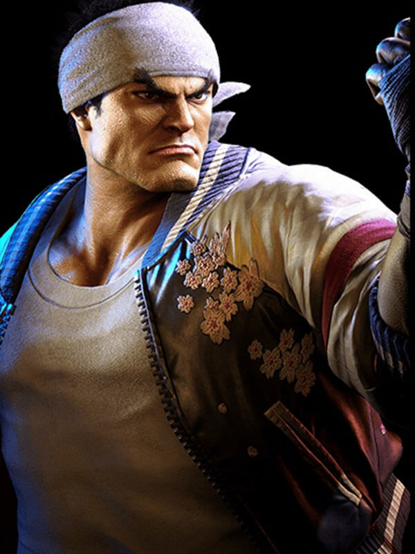 Ryu Bomber Street Fighter 6 Leather Jacket.