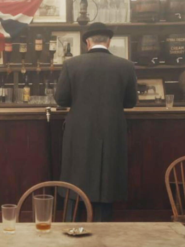 Sam Neil Peaky Blinder Season 01 Grey Wool Coat