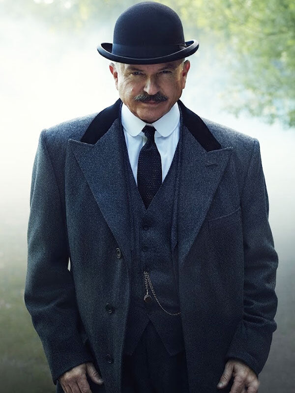 Sam Neil Peaky Blinder Season 01 Grey Wool Coat