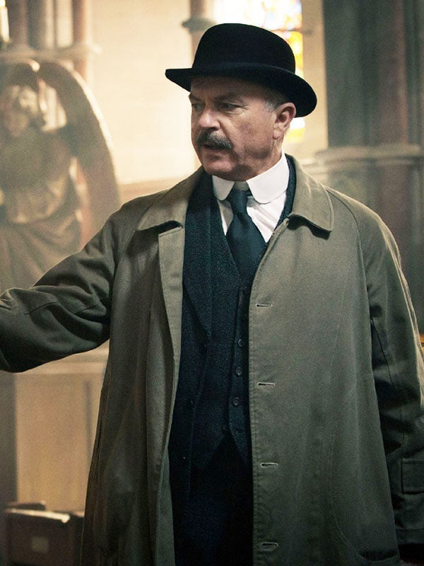 Sam Neil Peaky Blinders Season 02 Brown Trench Coat