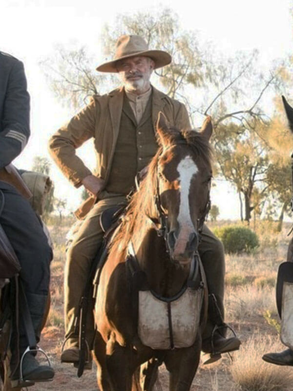 Sam Neil Sweet Country 2017 Brown Cotton Blazer