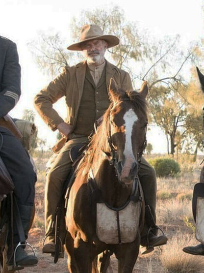 Sam Neil Sweet Country 2017 Brown Cotton Blazer