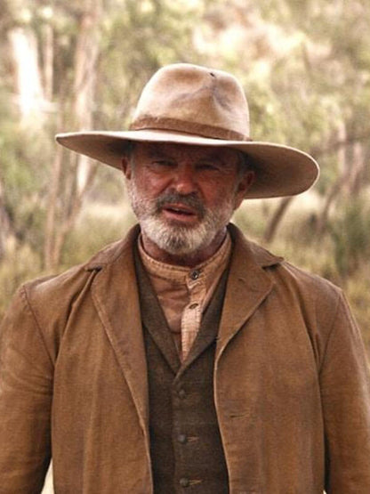 Sam Neil Sweet Country 2017 Brown Cotton Blazer
