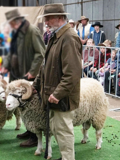 Sam Neil The Rams 2020 Brown Cotton Jacket