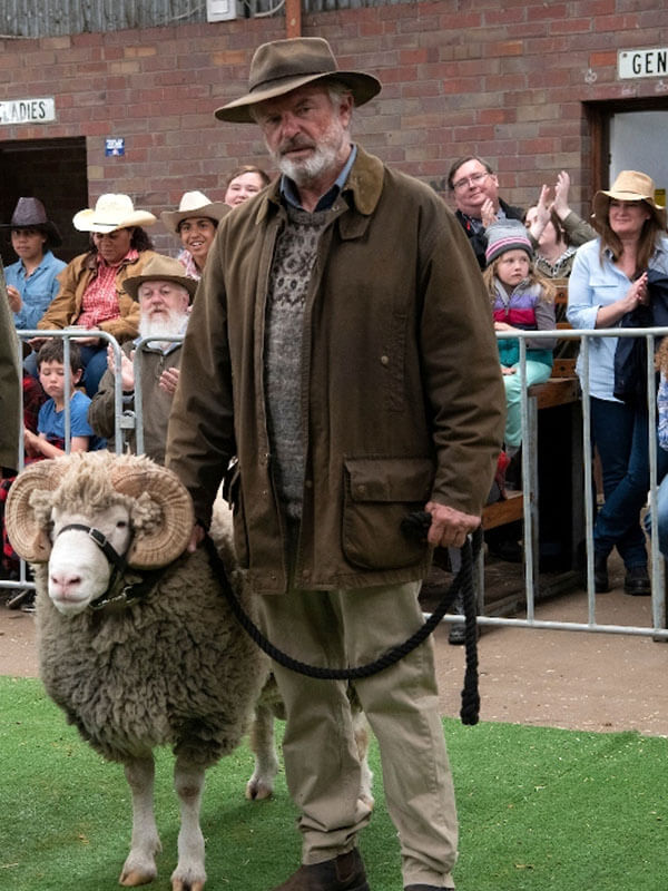 Sam Neil The Rams 2020 Brown Cotton Jacket