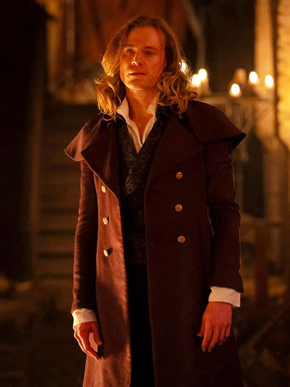 Sam Reid Interview With The Vampire Season 02 Red Wool Coat