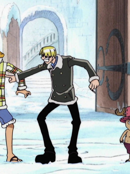 Sanji One Piece Green Wool Double Breasted Jacket