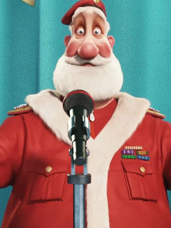 Santa Arthur Christmas Red Leather Jacket