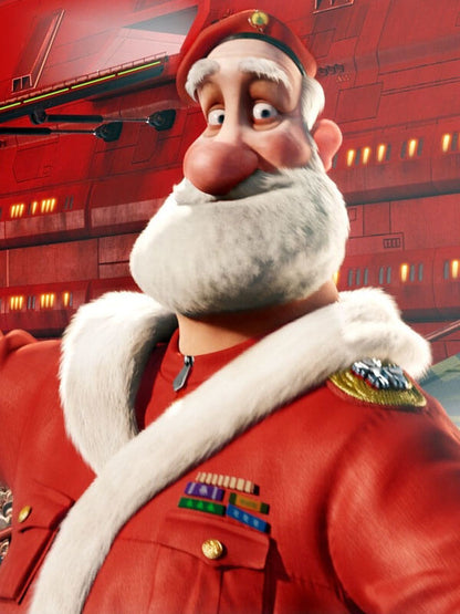 Santa Arthur Christmas Red Leather Jacket