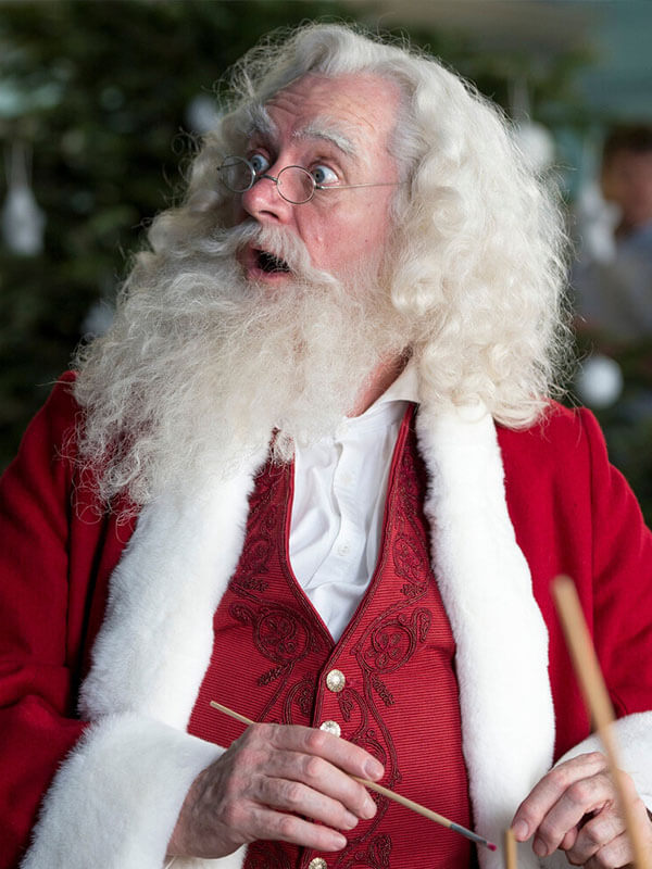 Santa Claus Get Santa Red Wool Christmas Jacket