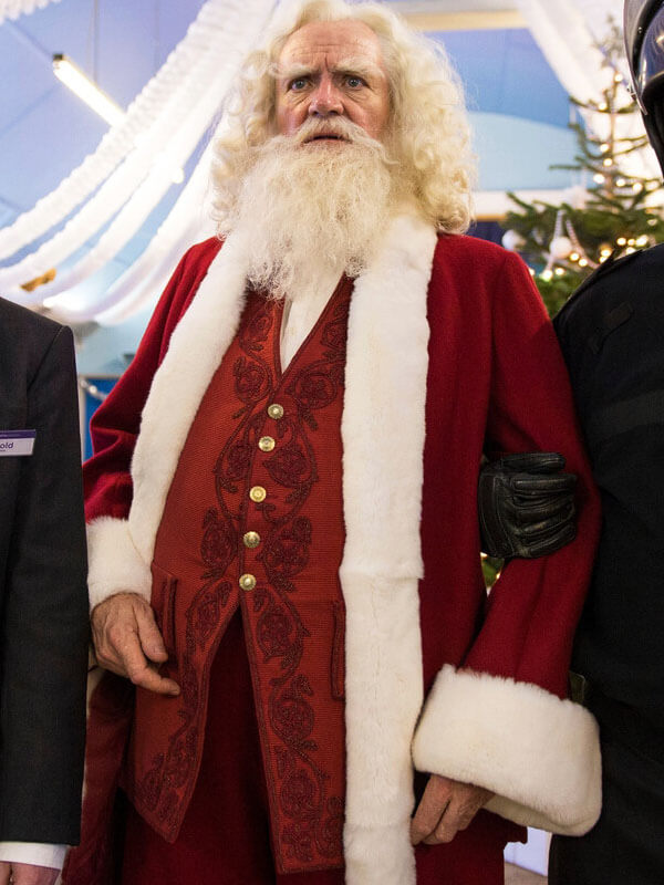 Santa Claus Get Santa Red Wool Christmas Jacket