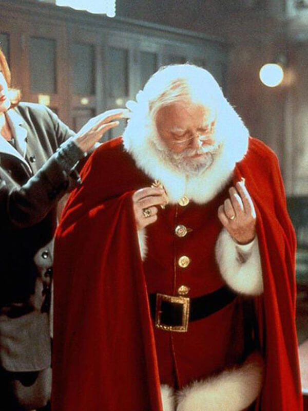 Santa Claus Miracle On The 34th Street Red Velvet Santa Jacket