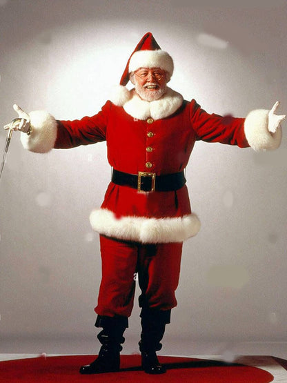 Santa Claus Miracle On The 34th Street Red Velvet Santa Jacket