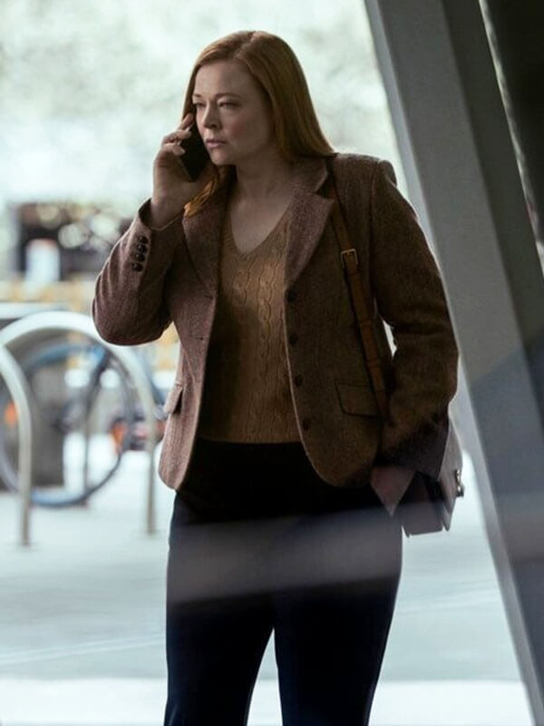 Sarah Snook All Her Fault Season 01 Brown Tweed Blazer