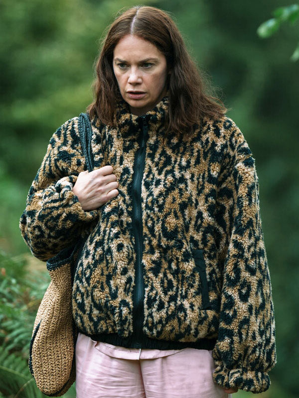 Sarah Trafford Down The Cemetery Road Leopard Bomber Jacket