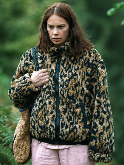 Sarah Trafford Down The Cemetery Road Leopard Bomber Jacket