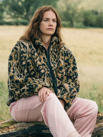 Sarah Trafford Down The Cemetery Road Leopard Bomber Jacket