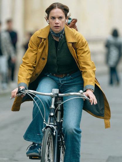 Sarah Trafford Down The Cemetery Road Yellow Long Coat