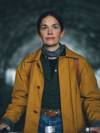 Sarah Trafford Down The Cemetery Road Yellow Long Coat