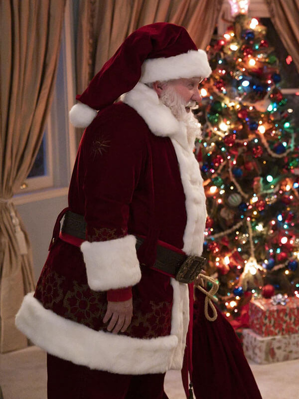 Scott Calvin The Santa Clauses Red Santa Velvet Jacket