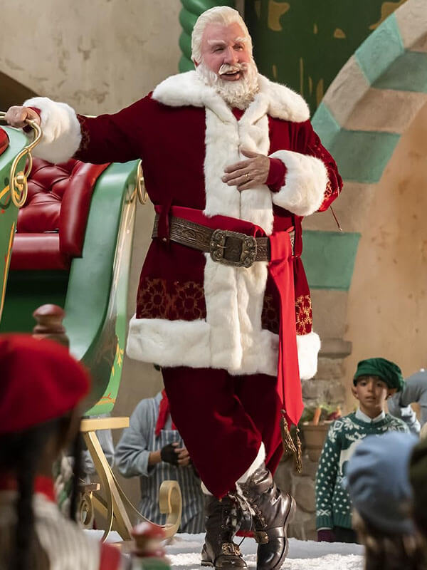 Scott Calvin The Santa Clauses Red Santa Velvet Jacket