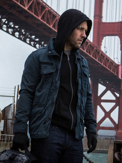 Scott Lang Ant-Man 2015 Blue Cotton Jacket