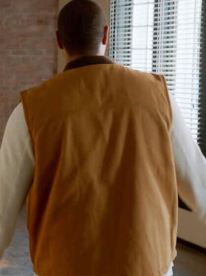 Sean Shrinking Season 02 Brown Cotton Vest