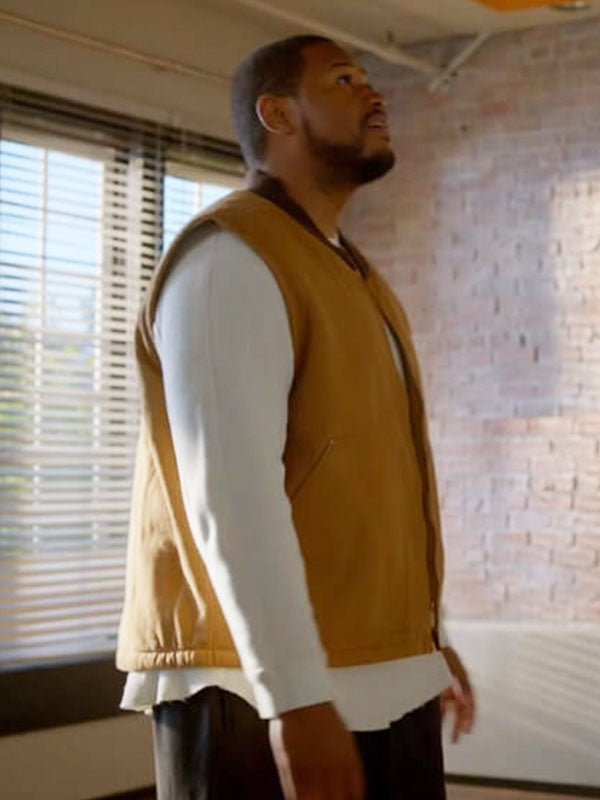 Sean Shrinking Season 02 Brown Cotton Vest