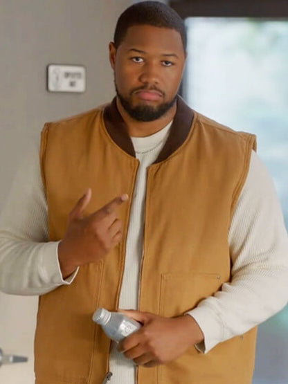 Sean Shrinking Season 02 Brown Cotton Vest