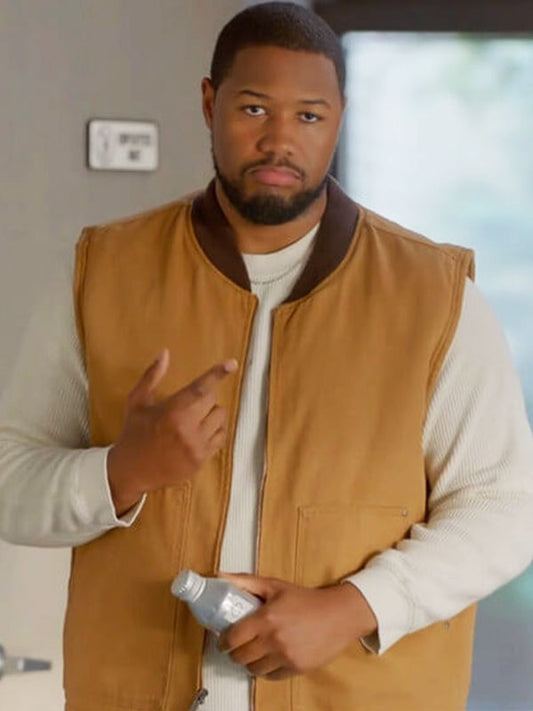 Sean Shrinking Season 02 Brown Cotton Vest